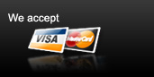 We accept Visa, Mastercard & American Express.